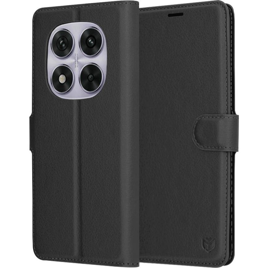 Techsuit - Leather Folio - Xiaomi Redmi Note 14 Pro 5G / Redmi Note 14 Pro+ 5G / Poco X7 - Black (Xiaomi Poco X7, Xiaomi Redmi Note 14 Pro 5G, Xiaomi 