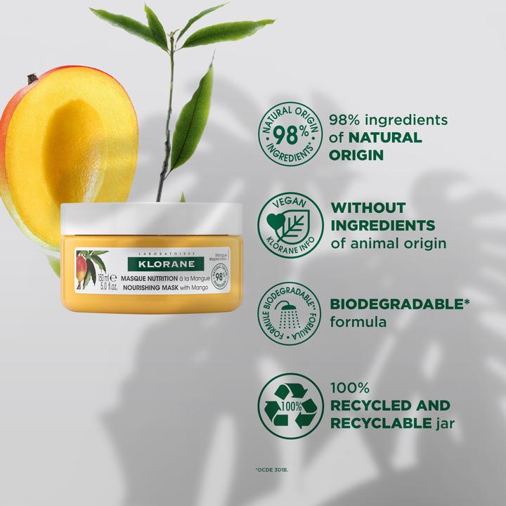 Actual product image Klorane Nourishing mask with mango (150 ml)