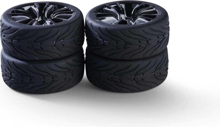 Immagine prodotto Carson 1:10 Set di ruote M-Design (4) argento/nero.