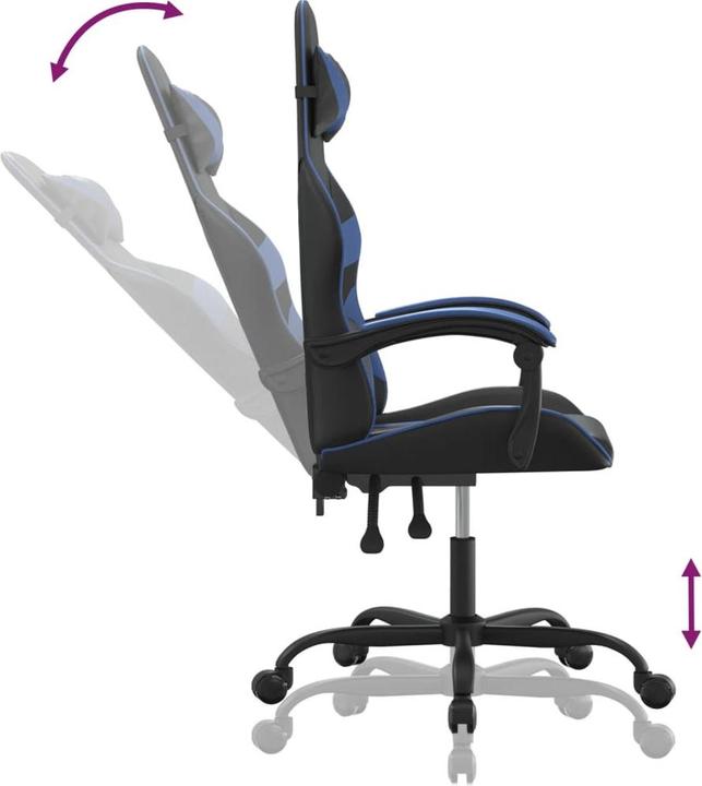 Produktbild vidaXL Gaming-Stuhl (44.50 - 54.50 cm)