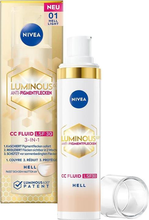 Produktbild NIVEA Luminous630 3-in-1 CC Fluid (Cream colour, Hell, 40 ml)