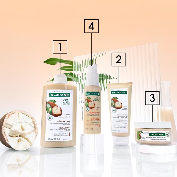 Produktbild Klorane Cupuau Bio Repairing Shampoo 200ml (200 ml, Flüssiges Shampoo)