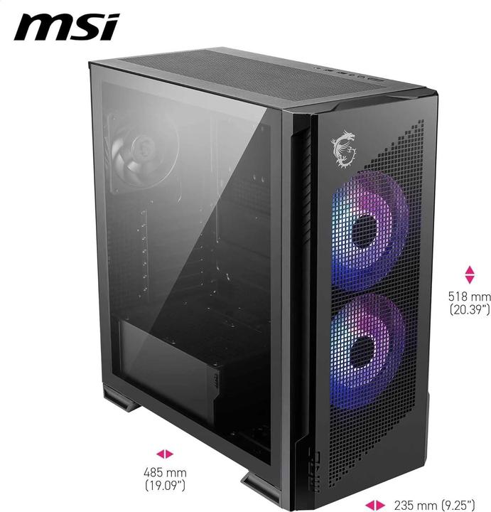 Produktbild MSI GEH Midi MPG VELOX 300R PZ (ATX, mATX, Mini-ITX)