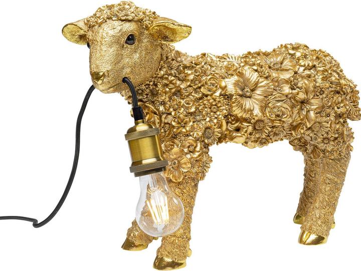 Productafbeelding Kare Design Tafellamp Dieren Bloem Schaap Goud 36cm (E27)