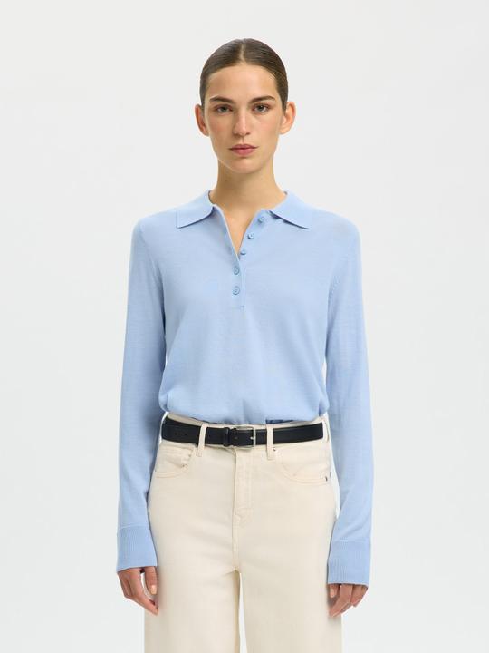 Produktbild Selected Slfthea Ls Knit Merino Collar Neck Noos (S)