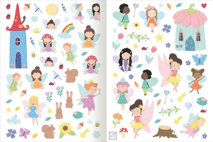 Produktbild Mein flauschiges Stickerheft – Feen