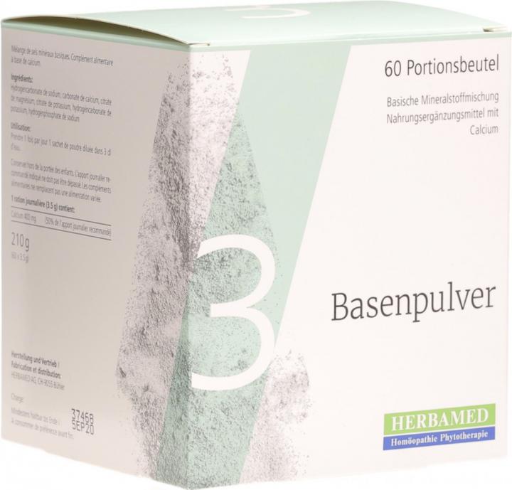 Produktbild Herbamed Basenpulver 3 (60 Stück, Beutel, 210 g)