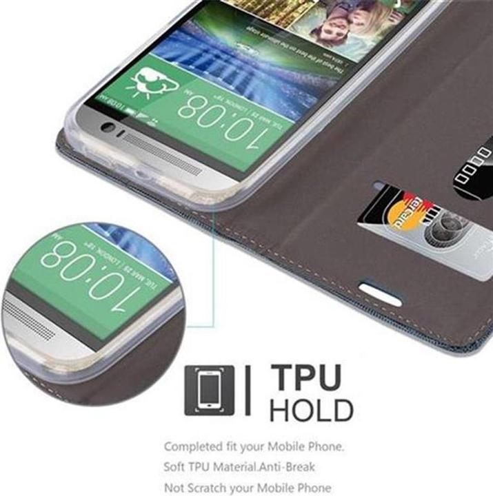 Produktbild Cadorabo Book Jeans Optik Cover (HTC One M8)