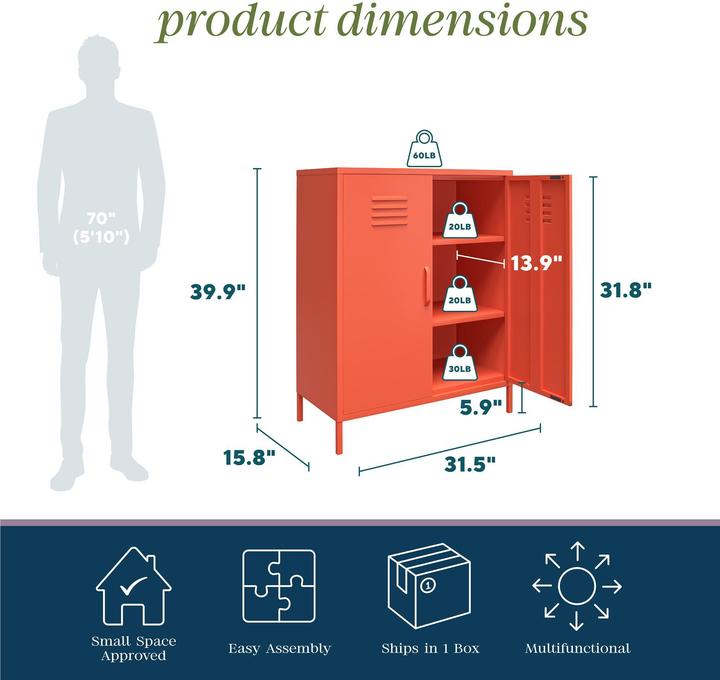 Produktbild Novogratz Cache (80 x 40 x 101.50 cm)