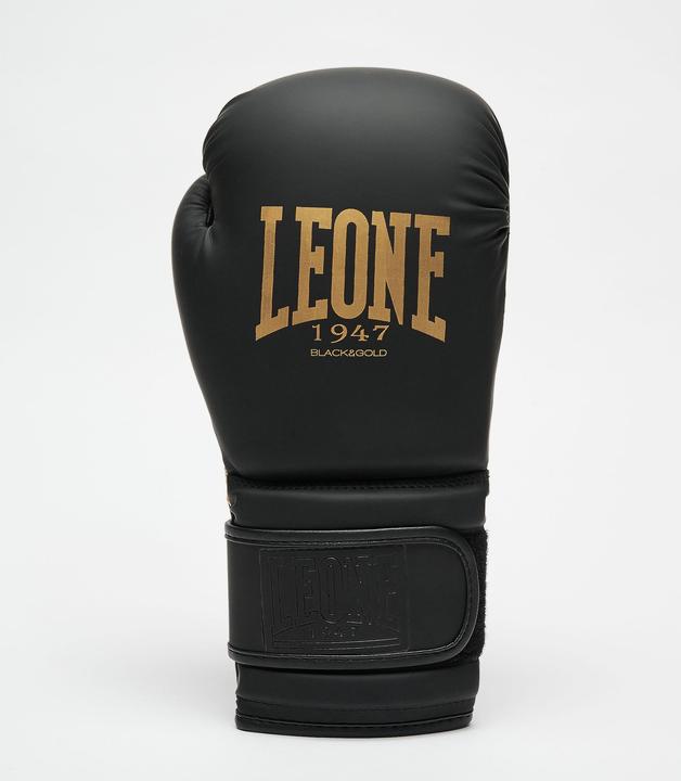Actual product image Leone Boxing Glove Black Edition GN059D Gold (10 OZ, One size)
