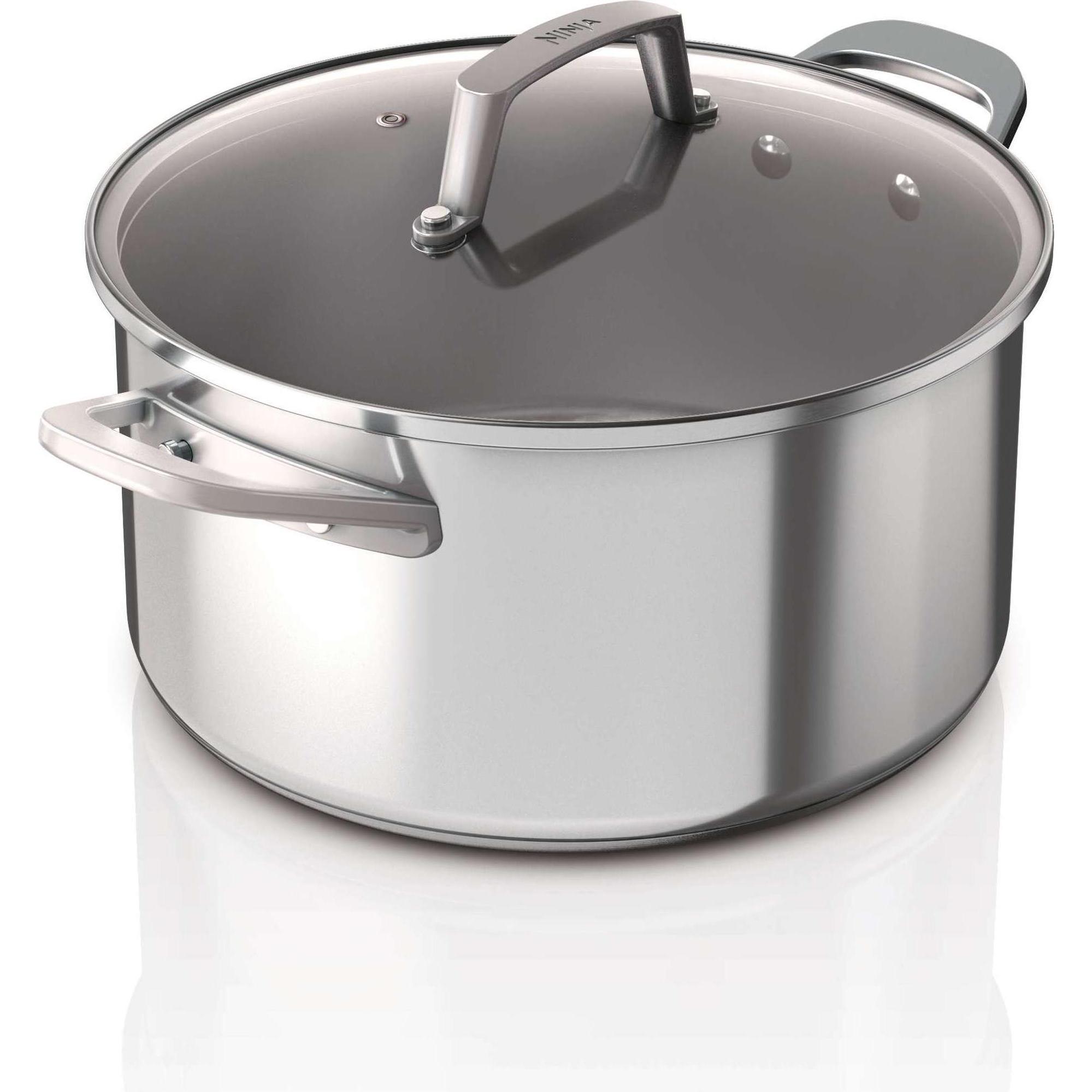 Ninja NIA Bratentopf 16cm Edelstahl, Pfanne + Kochtopf, Silber