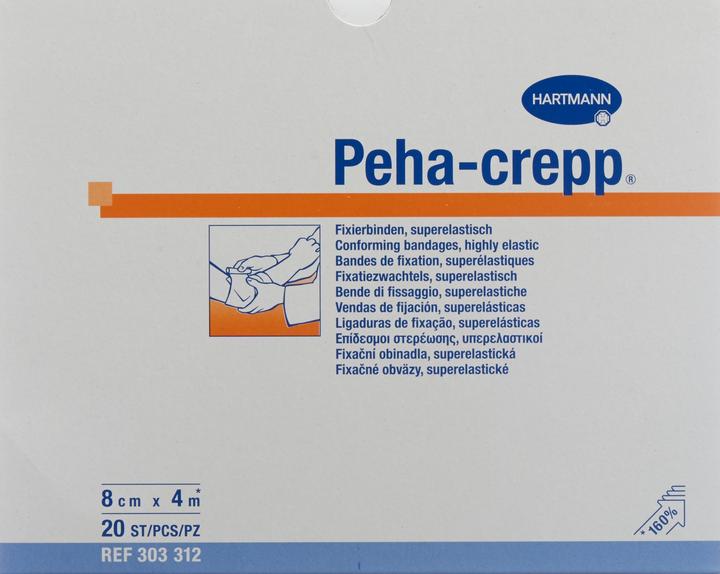 Actual product image IVF Hartmann Kreppbinde 4mx8cm weiss