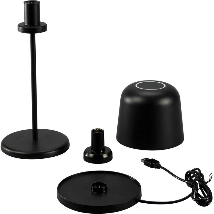 Konstsmide Akku-Tischleuchte Biot LED 2200/2700K, Dimmbar - Schwarz (120 lm)