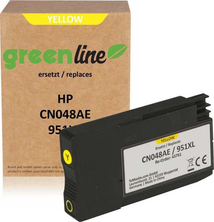 Image du produit Inkadoo greenline Encres compatibles pour HP OfficeJet Pro 8610 (Y)