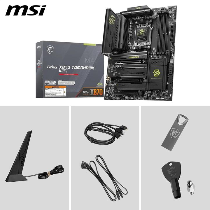 Produktbild MSI MAG X870 Tomahawk WIFI (AM5, AMD X870, ATX)