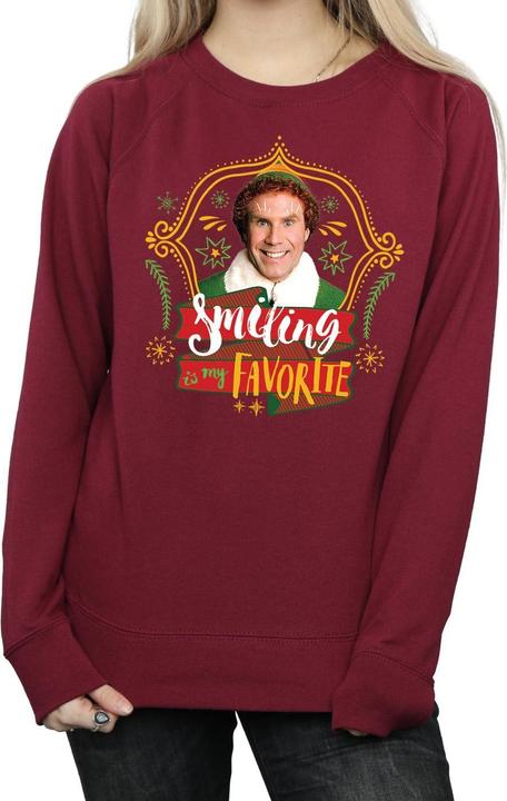 Actual product image Elf Womens/Ladies Buddy Smiling Sweatshirt (L)