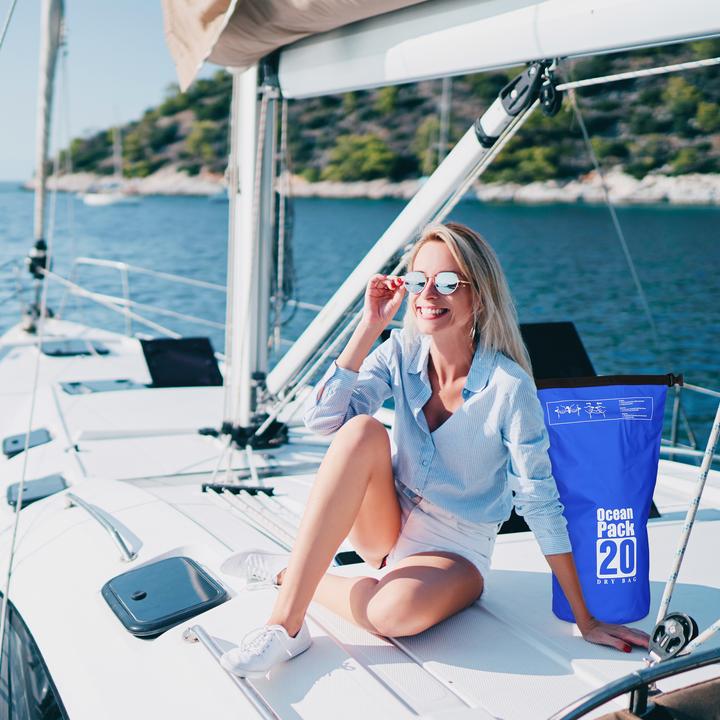 Immagine prodotto Relaxdays Zaino impermeabile Ocean Pack 20 L (20 l)