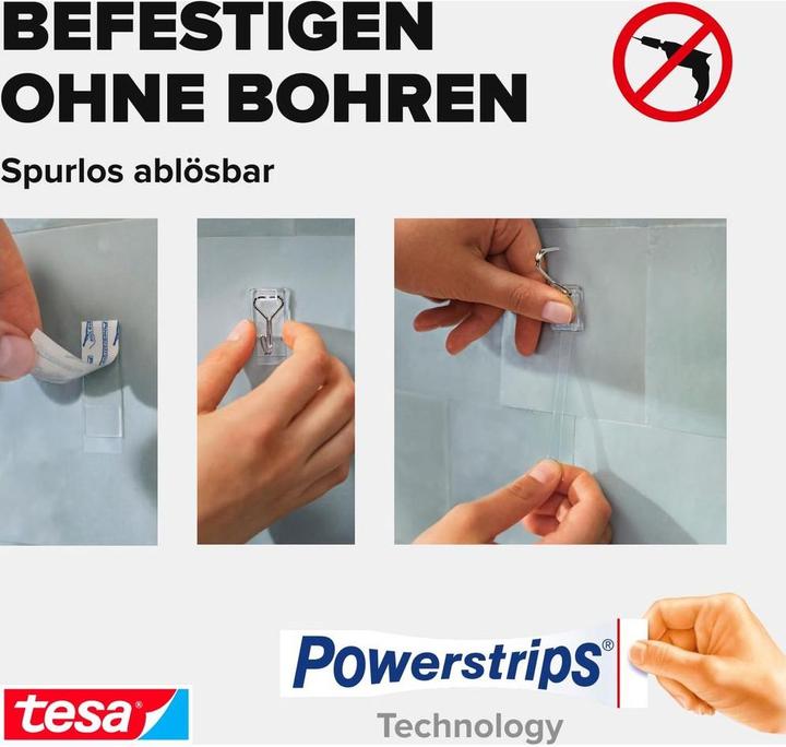Actual product image tesa Powerstrips adhesive hooks Small