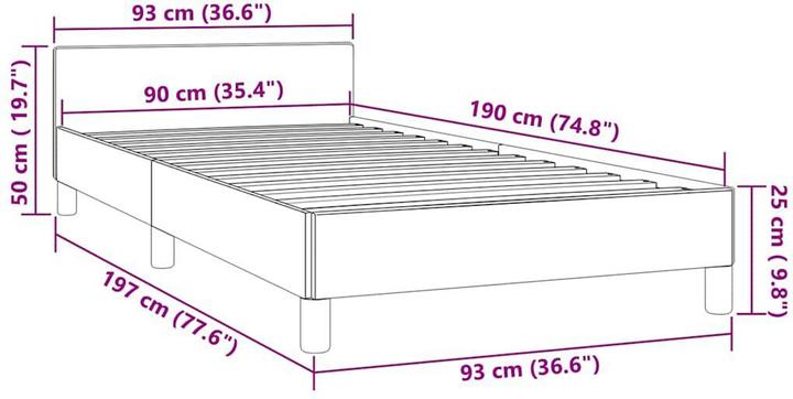 Produktbild vidaXL Tiffi (90 x 190 cm)