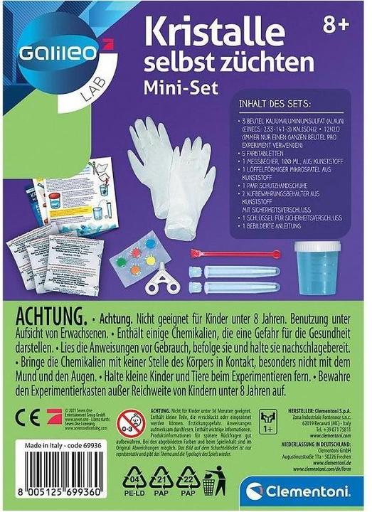 Actual product image Clementoni Snow crystals science game