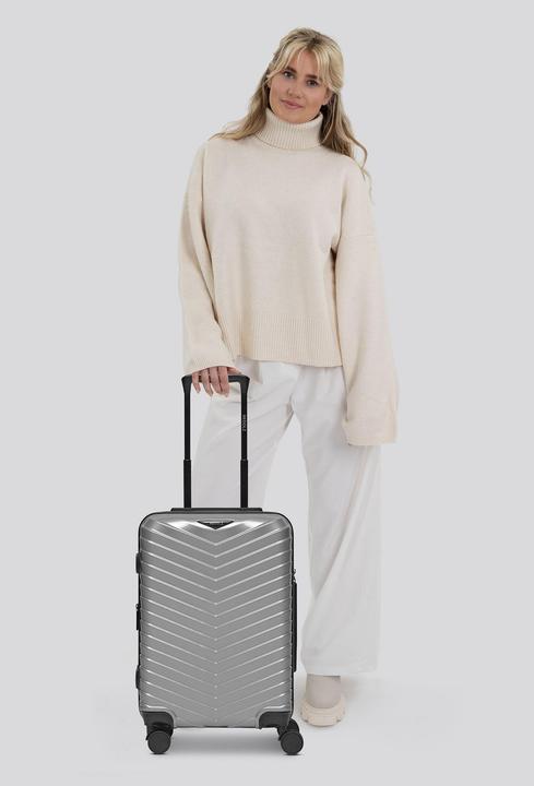 Actual product image Redolz Essentials 18 4 Rollen Kabinentrolley 55 cm mit Dehnfalte (44 l)