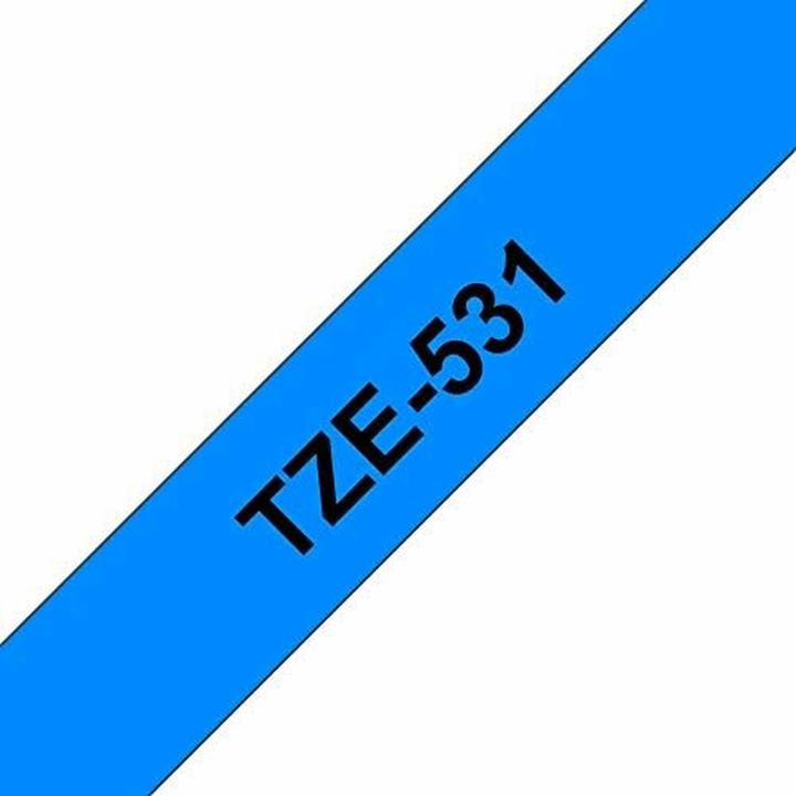 Actual product image Brother Tze-531 (1.20 cm, Blue, Black)
