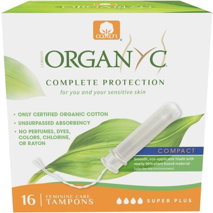 Produktbild Organyc Compact Super Plus Applicator Tampons 16 Count (16x)