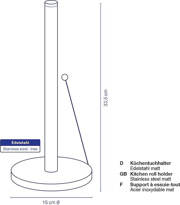 Produktbild Kela Küchenrollenhalter Rollo