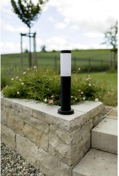 Produktbild Heitronic Aussenstandleuchte LARISA Sockelleuchte E27, max. 12W LED, schwarz, IP44 (E27, IP44)