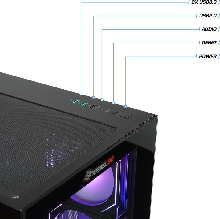 Produktbild Kiebel Panorama (2000 GB, 32 GB, Intel Core i9-11900KF, GeForce RTX 4070)