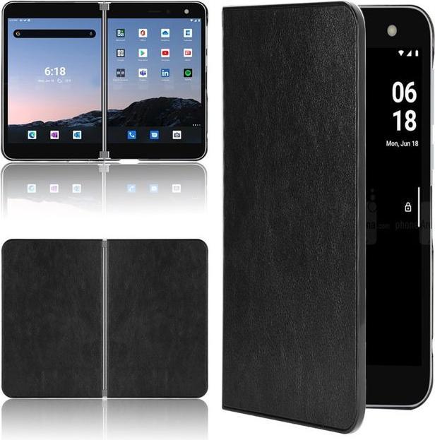 Produktbild MU Classic Litchi Leder Bookcover Series (Microsoft Surface Duo)