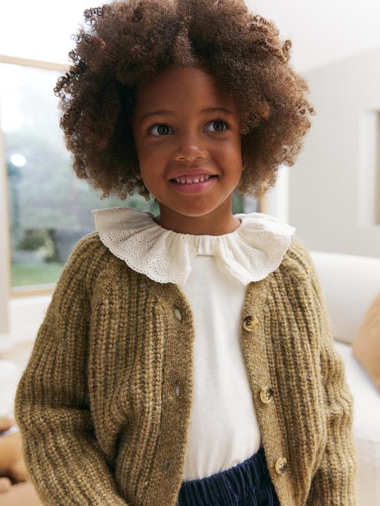 Actual product image Vertbaudet Mädchen Strickjacke mit Knopfverschluss (158)