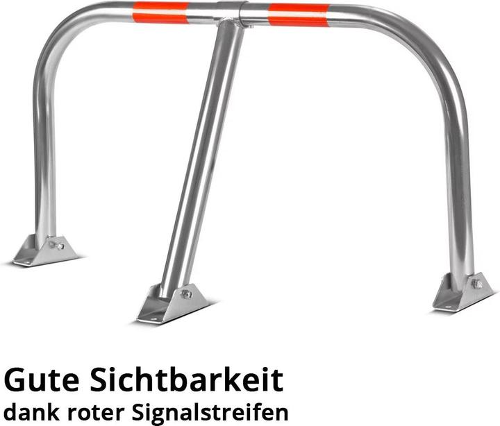 Produktbild Stahlwerk Parkbügel umlegbar inklusive Vorhängeschloss Parkplatzsperre klappbar