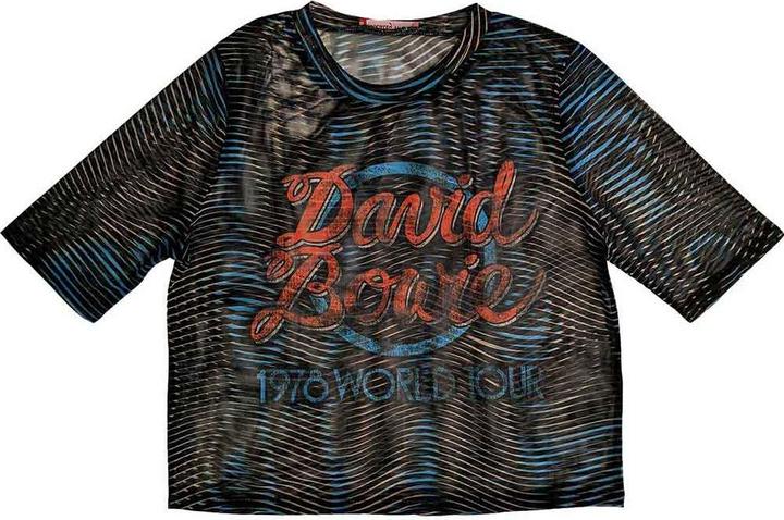 Actual product image David Bowie 1979 World Tour Crop Top (Girlie) (XXS)