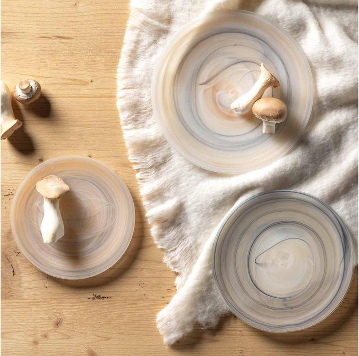 Actual product image Leonardo Breakfast & dessert plates Alabastro Ø 18 cm, 4 pieces,Beige (4 x, 18 cm)