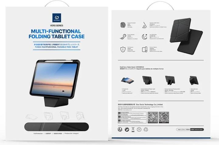 Actual product image Samsung Galaxy Tab S11- Ducis Vers Series, aufstellbares Flip-Etui, Schwarz (Samsung Galaxy Tab S11)