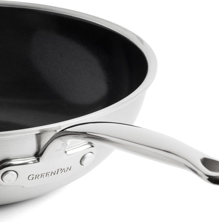 Produktbild Greenpan Premire Wok met keramische antikleeflaag 30cm (30 cm, Edelstahl)