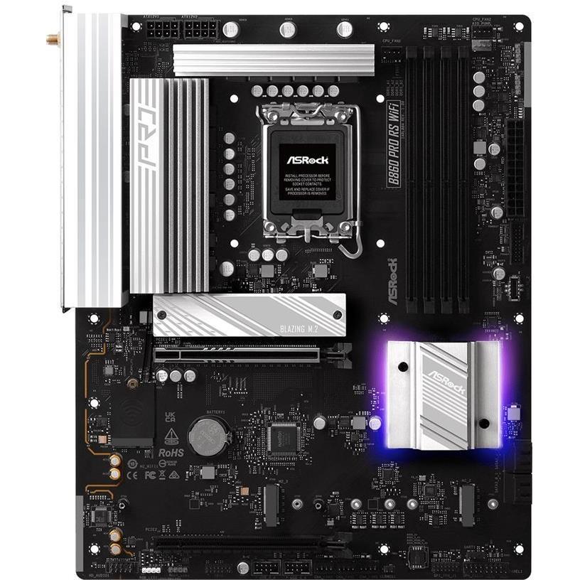 AsRock B860 Pro RS WiFi DDR5 Intel S retail (LGA 1851, Intel B860, ATX), Mainboard
