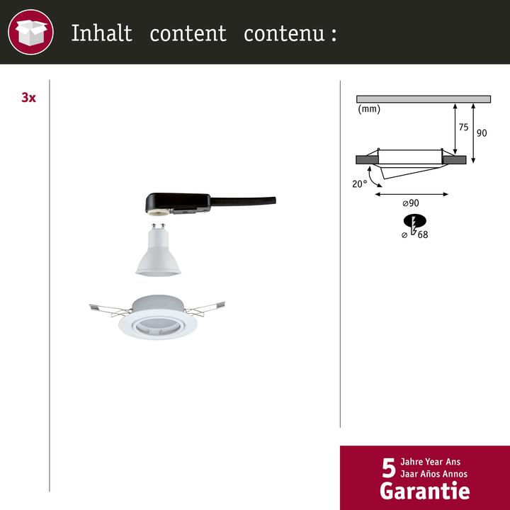 Produktbild Paulmann Base (350 lm, GU10)