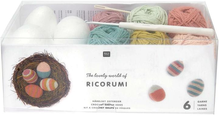 Produktbild Rico Design Ricorumi Häkelset "Ostereier Earthy" (57.50 m)