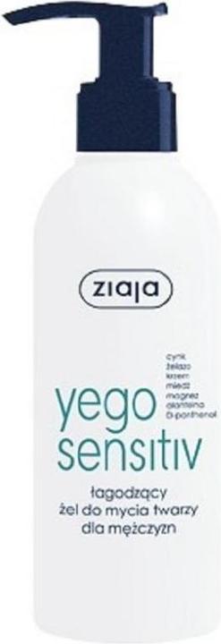Produktbild Ziaja Yego Sensitiv Soothing Facial Wash For Men 200Ml (Reinigungsgel, 200 ml)