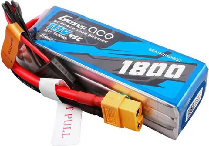 Produktbild Gens Ace G-Tech 1800mAh 11.1V 45C 3S1P Lipo Battery Pack with XT60 Plug (11.10 V, 1800 mAh)