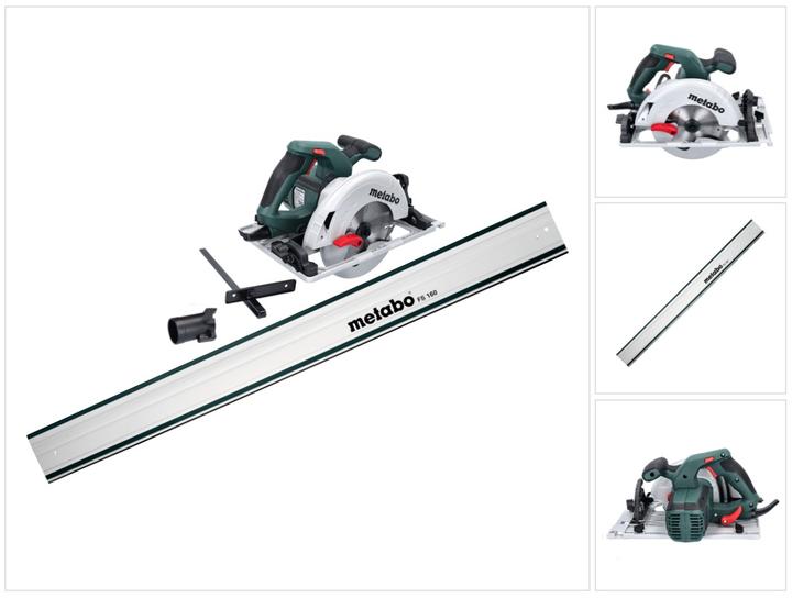 Image du produit Metabo KS 55 FS Scie circulaire à main 1200 W 160 mm + lame de scie circulaire + rail de guidage