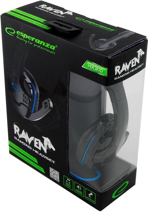 Produktbild Esperanza EGH310B - 5901299925911 RAVEN (NC, Kabelgebunden)