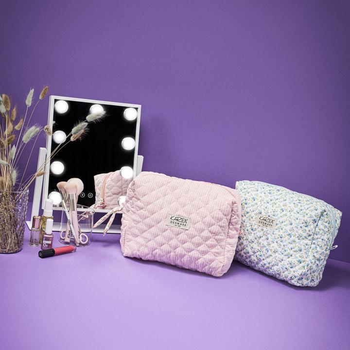 Productafbeelding Karen - Grosser Kulturbeutel - Blaue kleine Blumensteppdecke