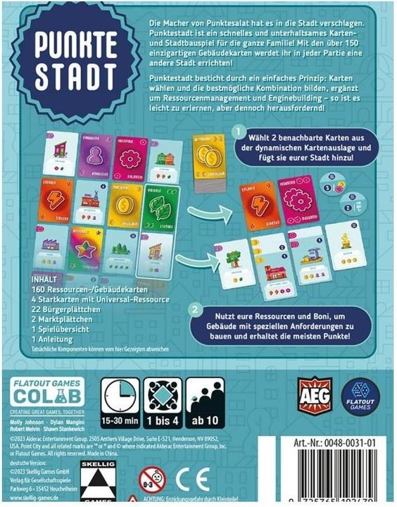 Produktbild Skellig Games SKED0028 - Punktestadt, Kartenspiel, für 1-4 Spieler, ab 10 Jahren (DE-Ausgabe) (Deutsch)