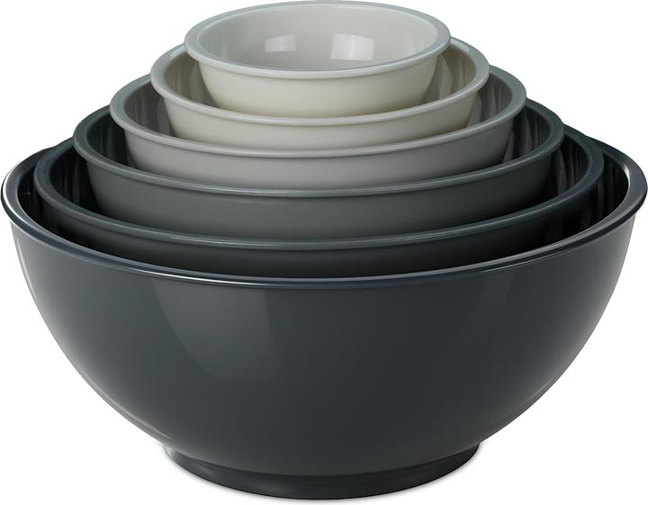 Relaxdays 6x set di ciotole da cucina (30 cm, 5.25 l, 6x)