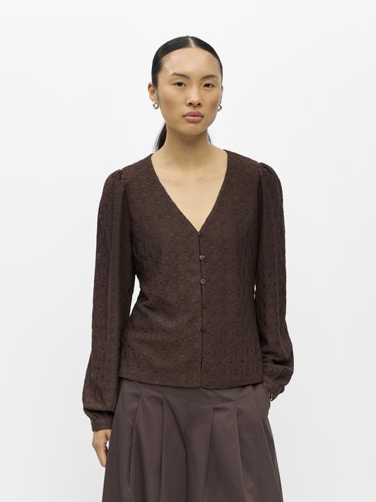 Image du produit Object V-Ausschnitt Puffärmel Bluse (M)