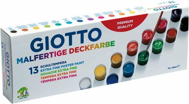 Giotto Ready-to-paint opaque colour 13x18ml (Multicoloured, 18 ml)