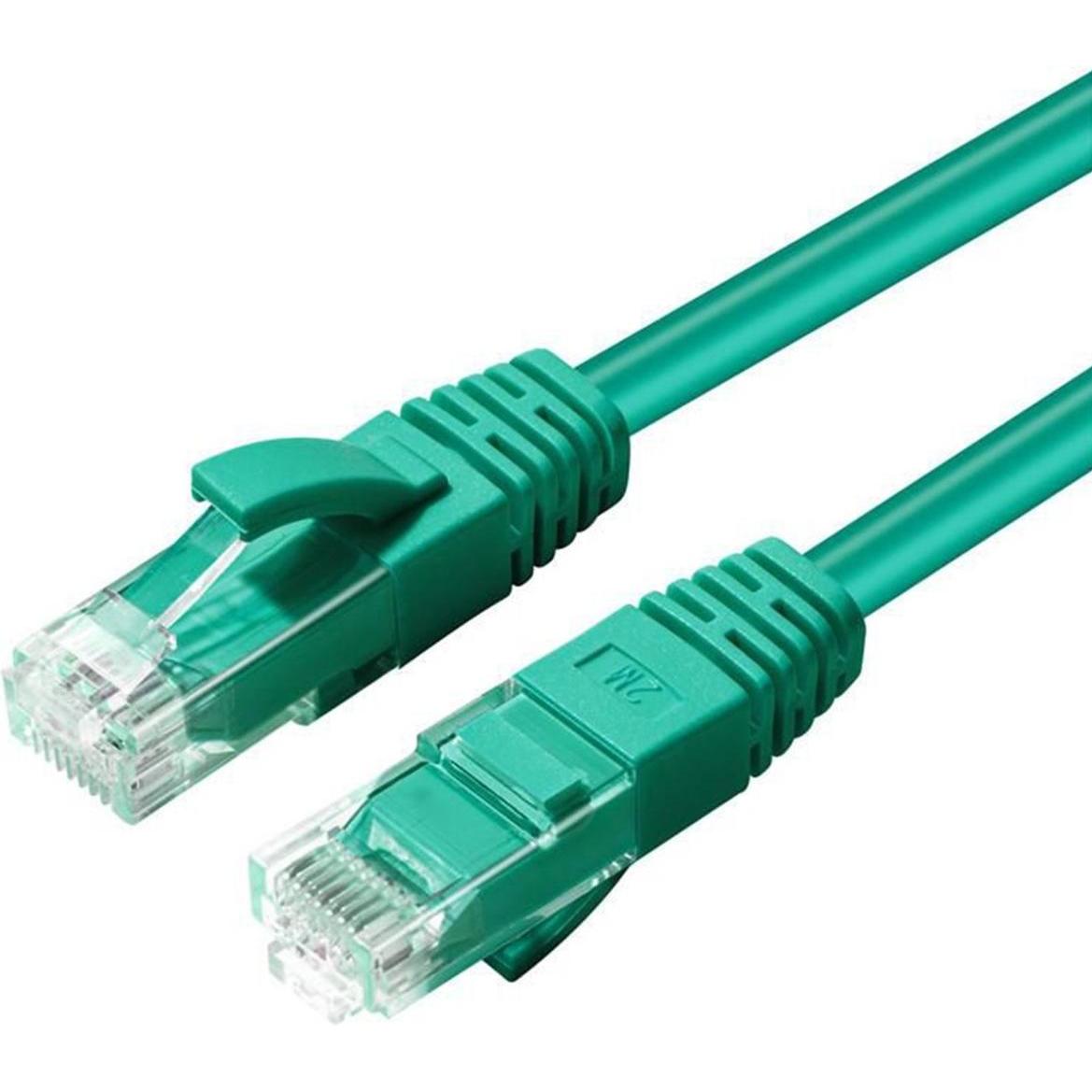 MicroConnect MC-UTP6A15G Netzwerkkabel Grün 15 m Cat6a U/UTP (UTP) (U/UTP, CAT6a, 15 m), Netzwerkkabel